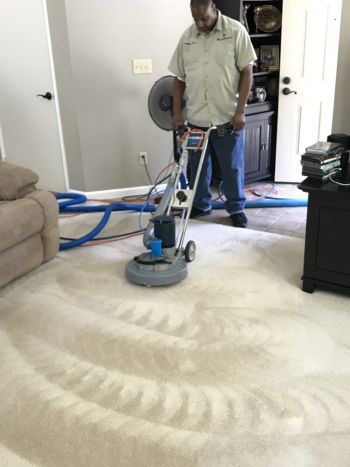 Commercial carpet cleaning by Russell Janitorial LLC
